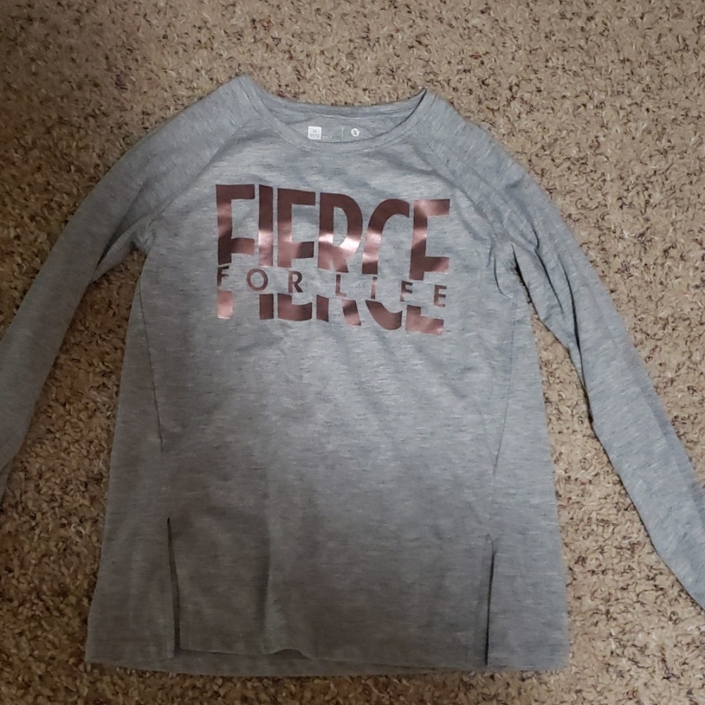 A gray shirt